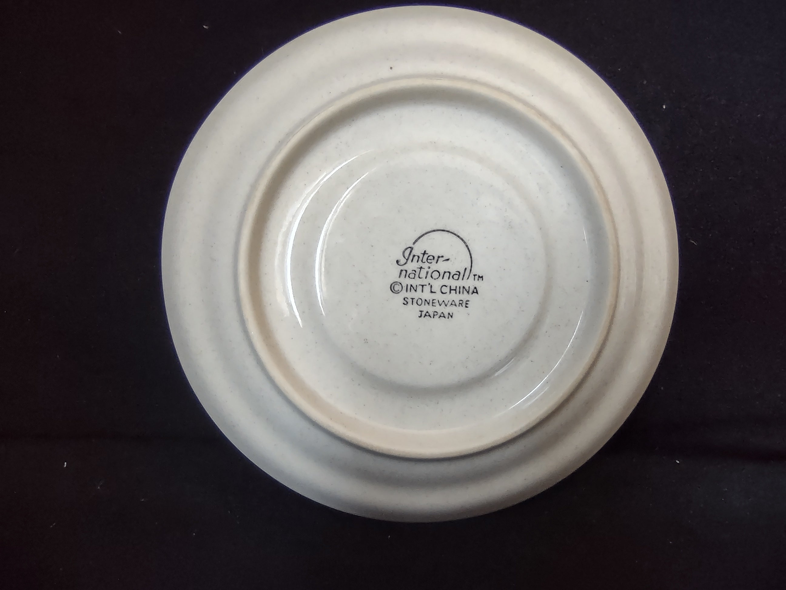 Marmalade Stoneware Japan Strawberry Saucer 6" Geese Duck Ribbon (lot 2831c)