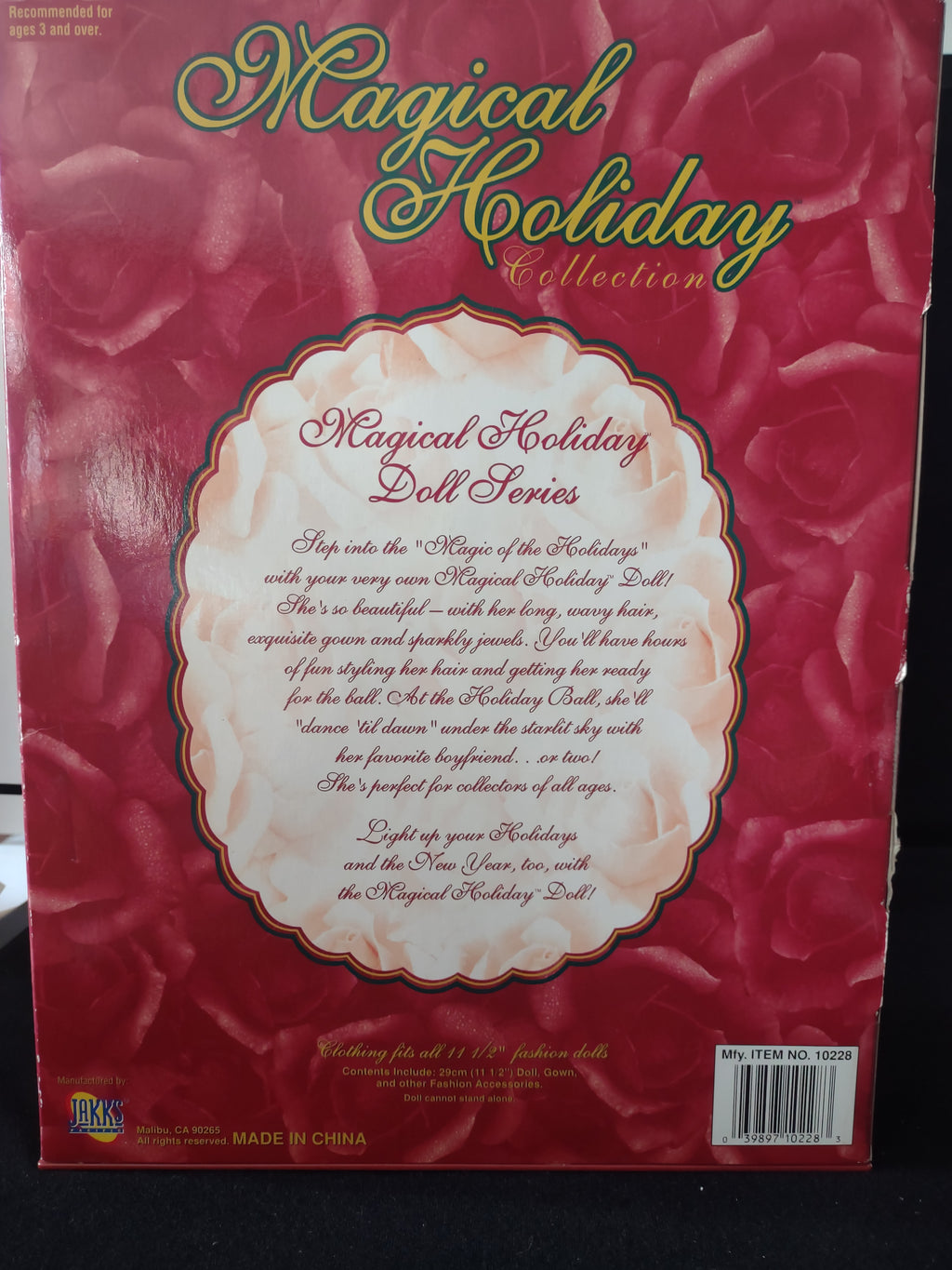 Vintage Magical Holiday 1998 Collection Doll 11 1/2" Tall (Lot 3239)