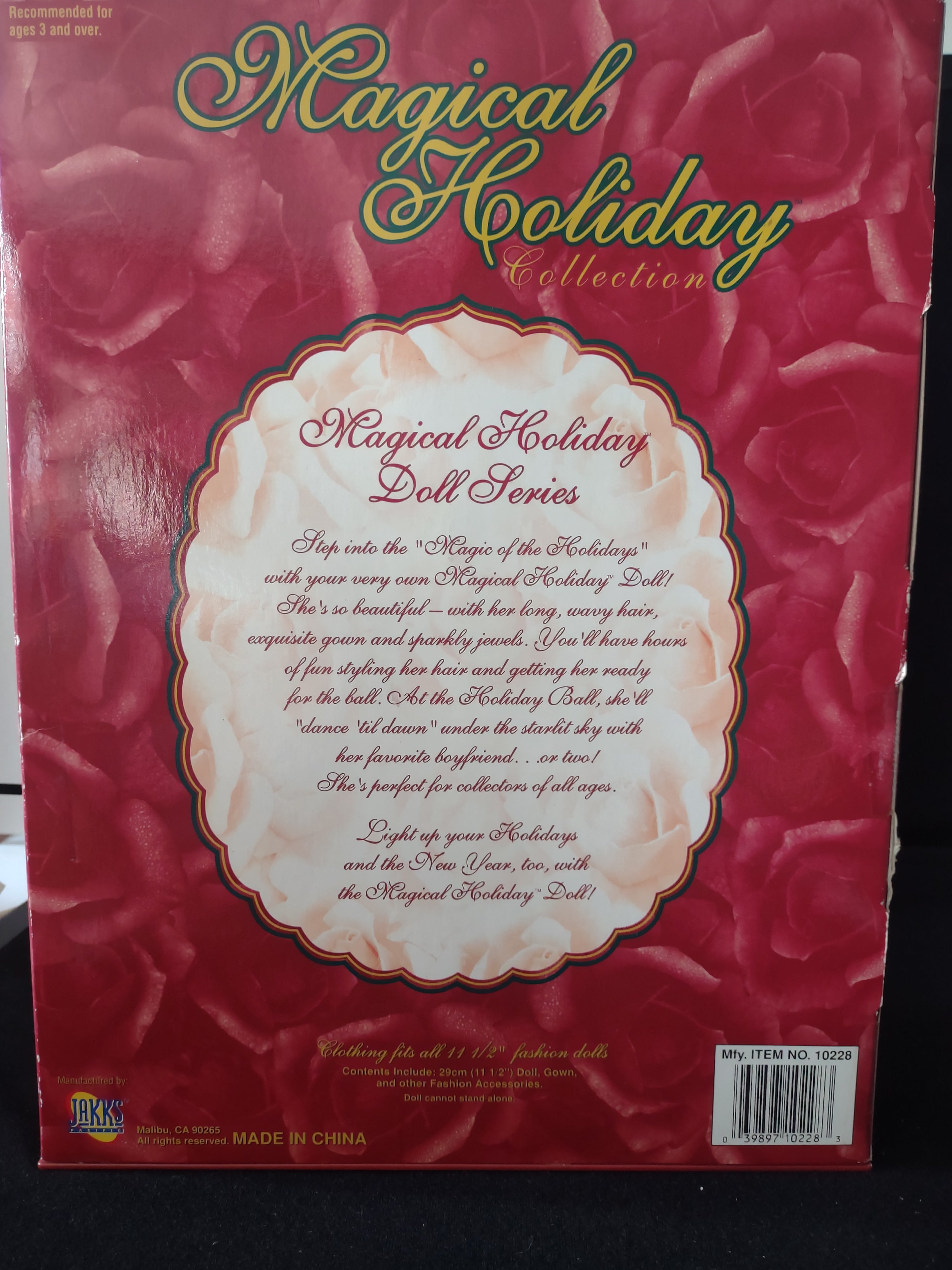 Vintage Magical Holiday 1998 Collection Doll 11 1/2" Tall (Lot 3239)