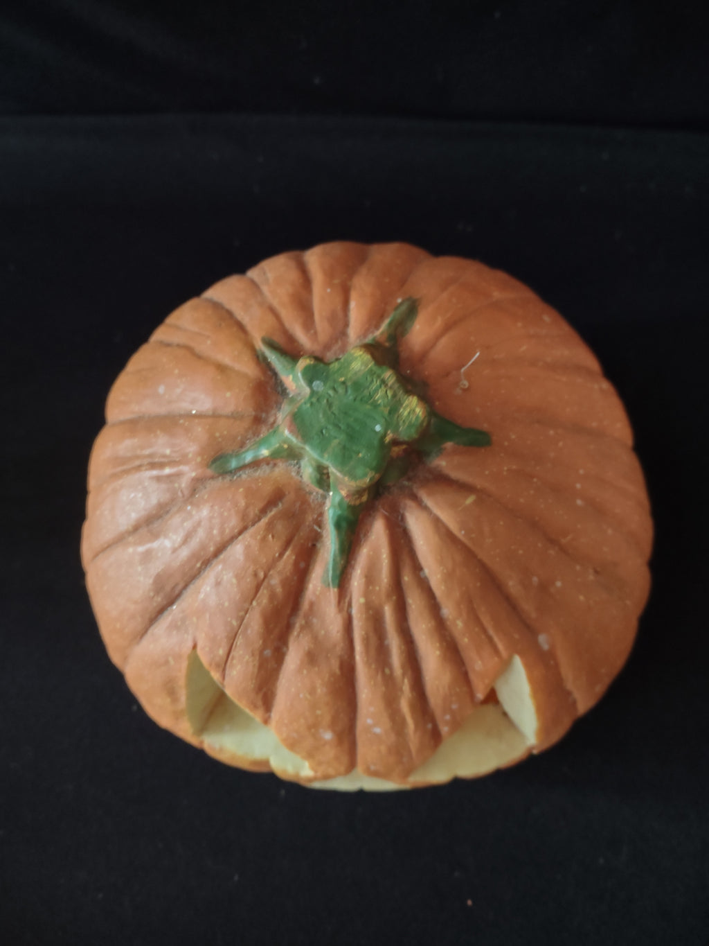Vintage Halloween Jack -O-Lantern Foam 10" Lighted Pumpkin (Lot 3153)