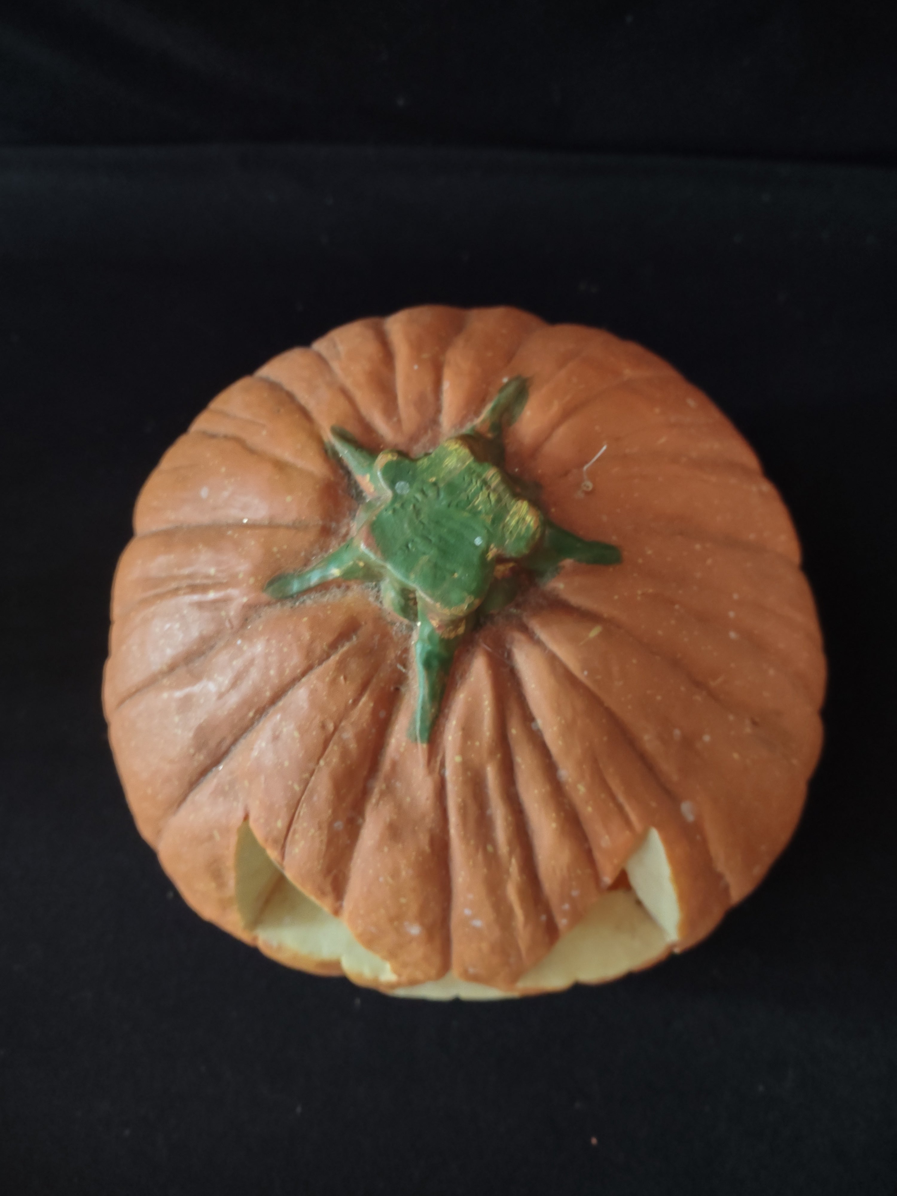 Vintage Halloween Jack -O-Lantern Foam 10" Lighted Pumpkin (Lot 3153)
