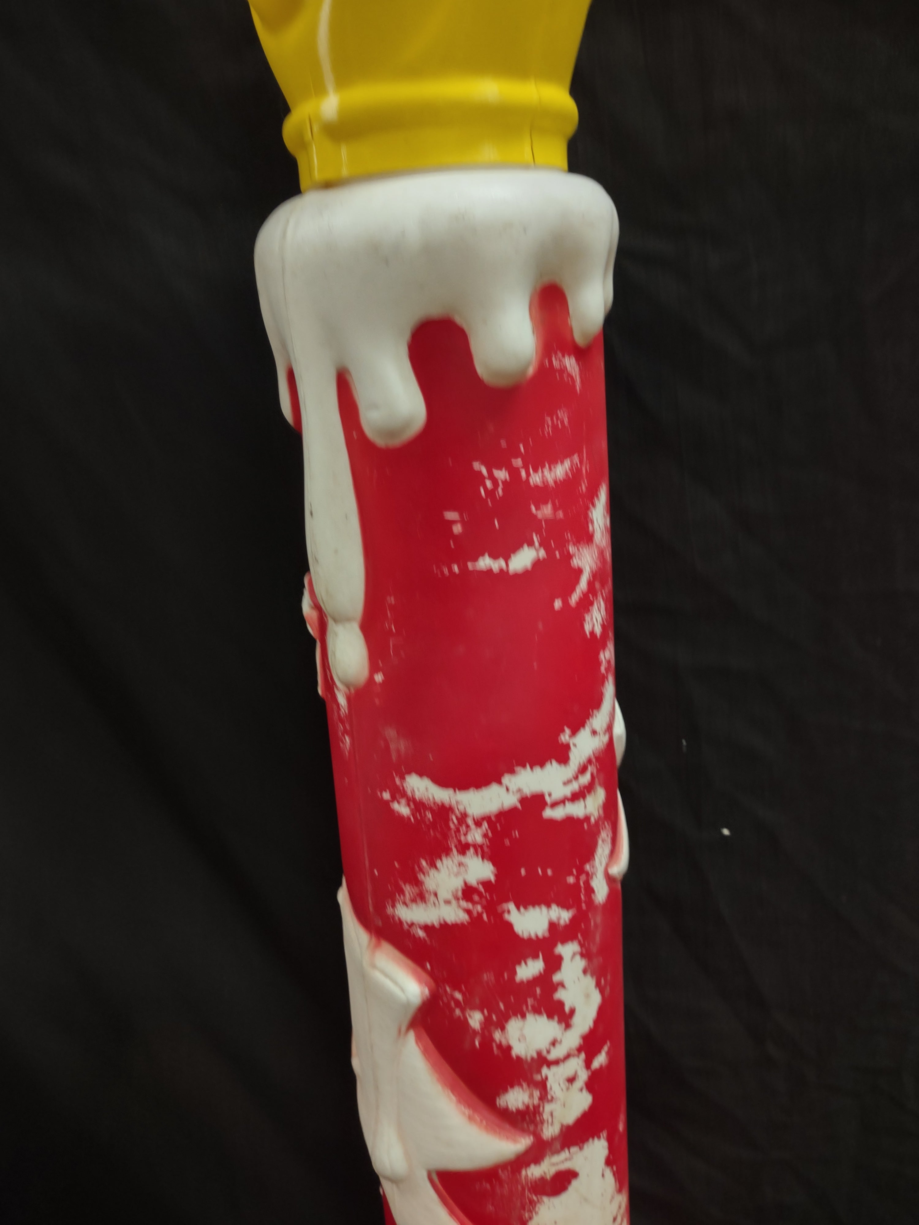 Vintage Christmas Blow Mold Candle Noel 39" (lot 2337)
