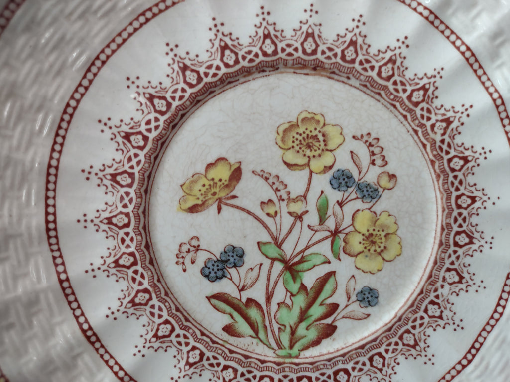 Vintage Spode Buttercup Saucer English Countryside Ironstone (lot 5749)