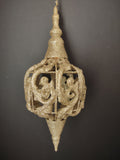 Christmas Holiday Large Ornate Golden Ornament (lot 1286)