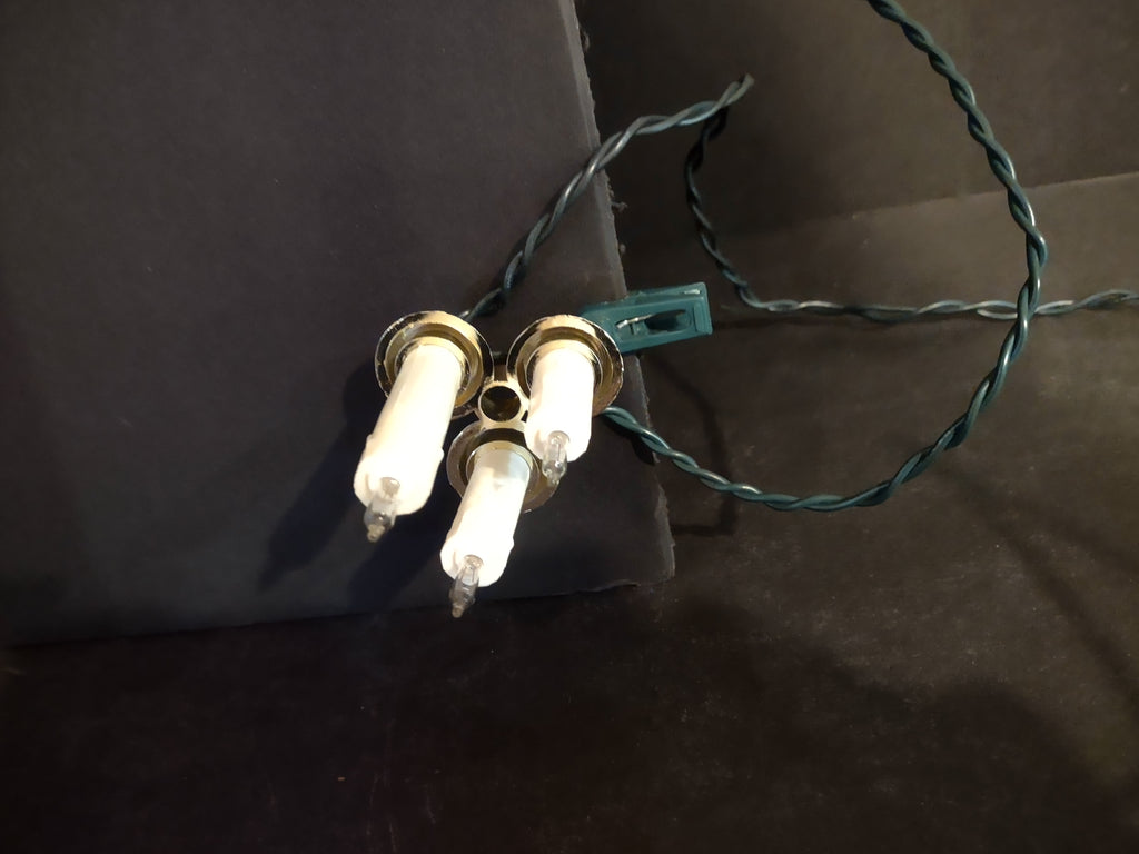 Vintage Clip-on Drip Taper Candles Christmas String Lights (lot 2462)