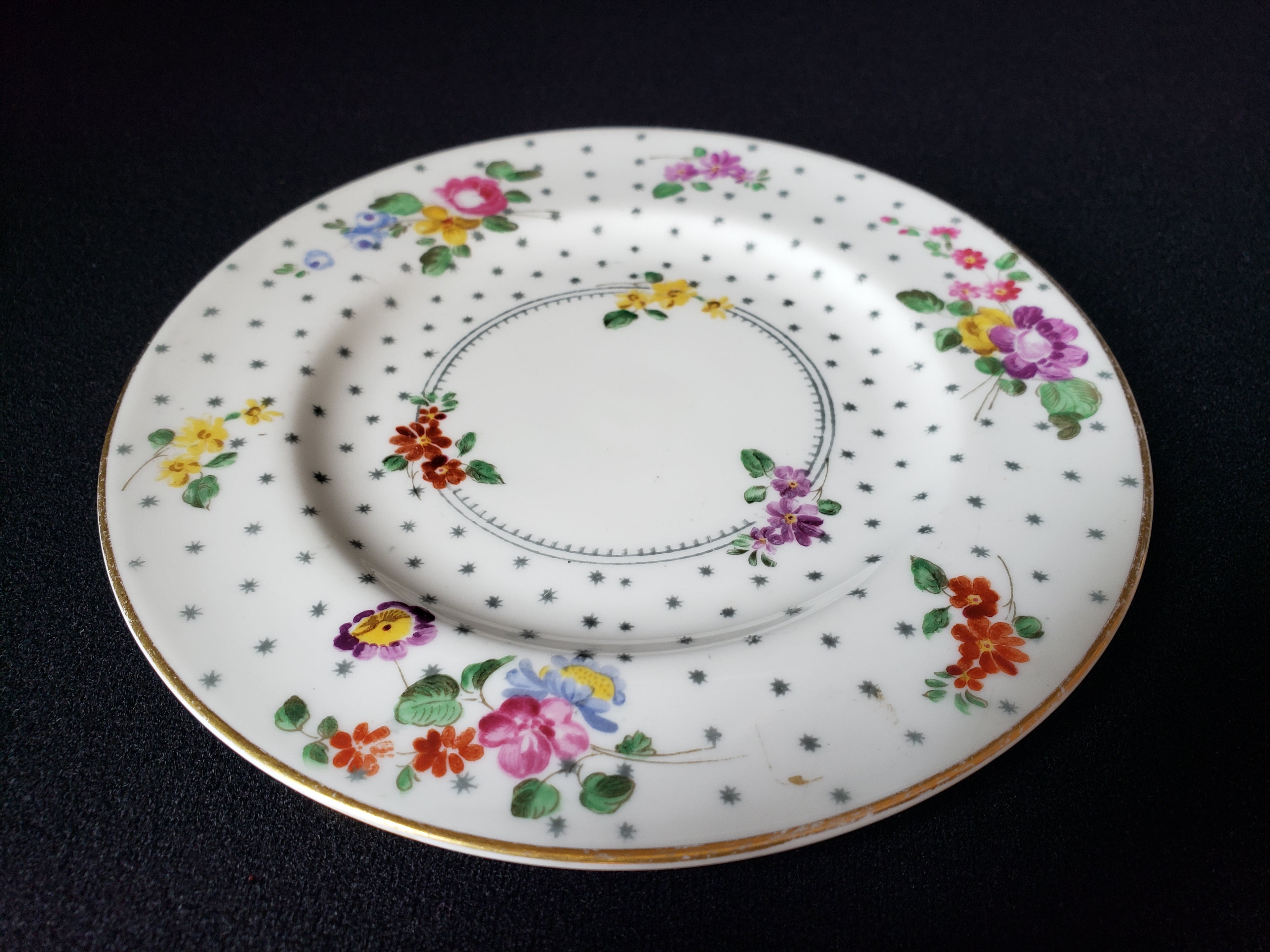 Vintage Royal Worcester Astral Stars Bread or Dessert Plate 6" (lot 2083)