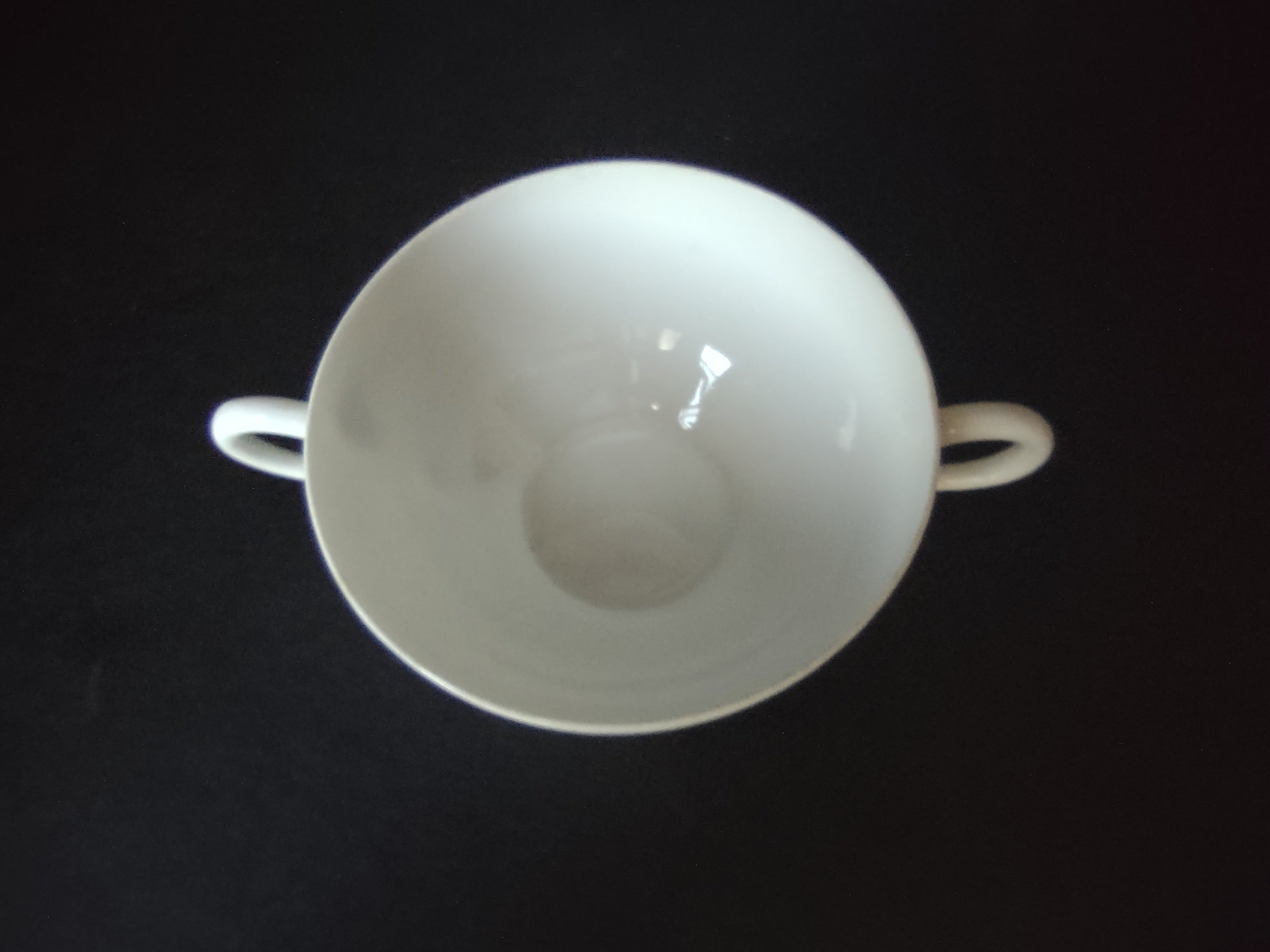 Limoges Porcelain Bouillon Cup ONLY Plain White (lot 1076)