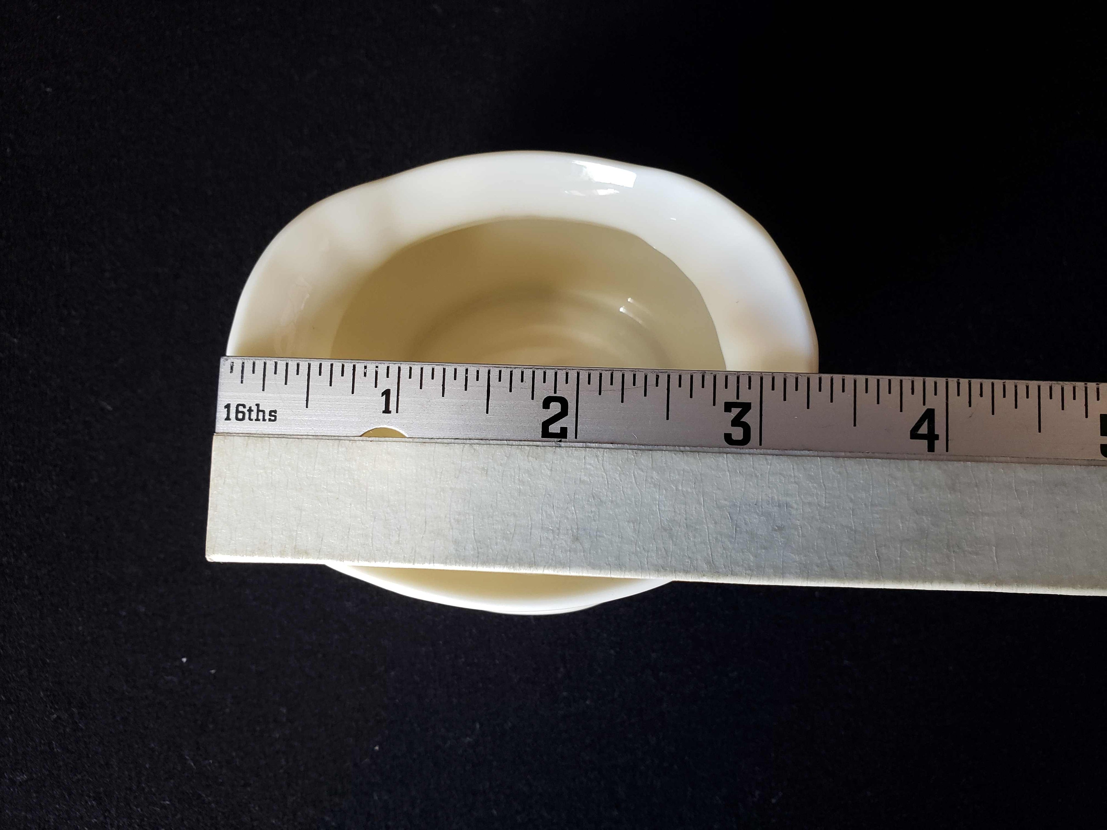 Vintage Lenox Sugar Bowl Green Stmap (lot 1986)