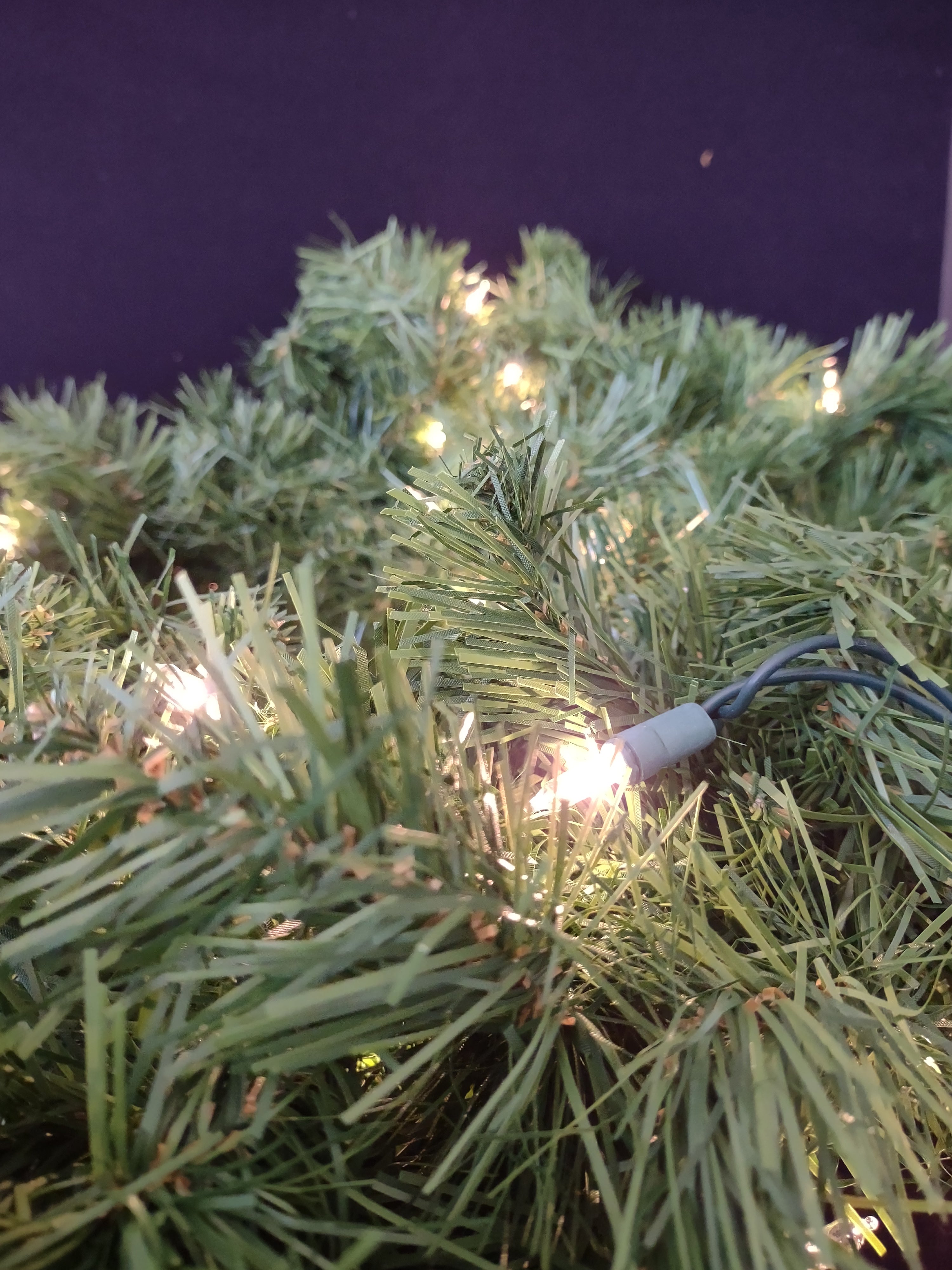 Vintage Christmas Lighted Evergreen Garland 6" (Lot 4819)