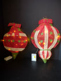 Christmas Light Up Battery Operated Blinking Ornament Wall Decor 16" (lot 1385)