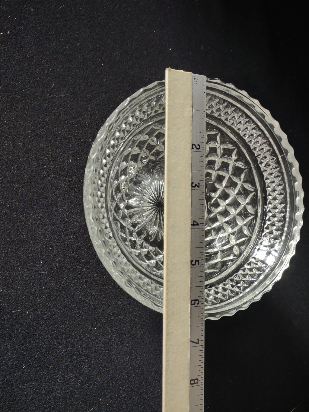Wexford Anchor Hocking Glass Compote Serving Pedestal Bowl Diamond (lot 5153)