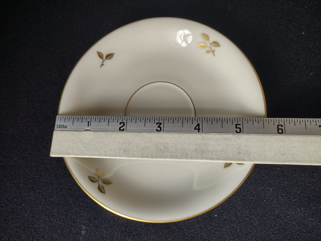 Vintage Rhodora by Lenox Saucer ONLY Rose Flower Gold (lot 1794)