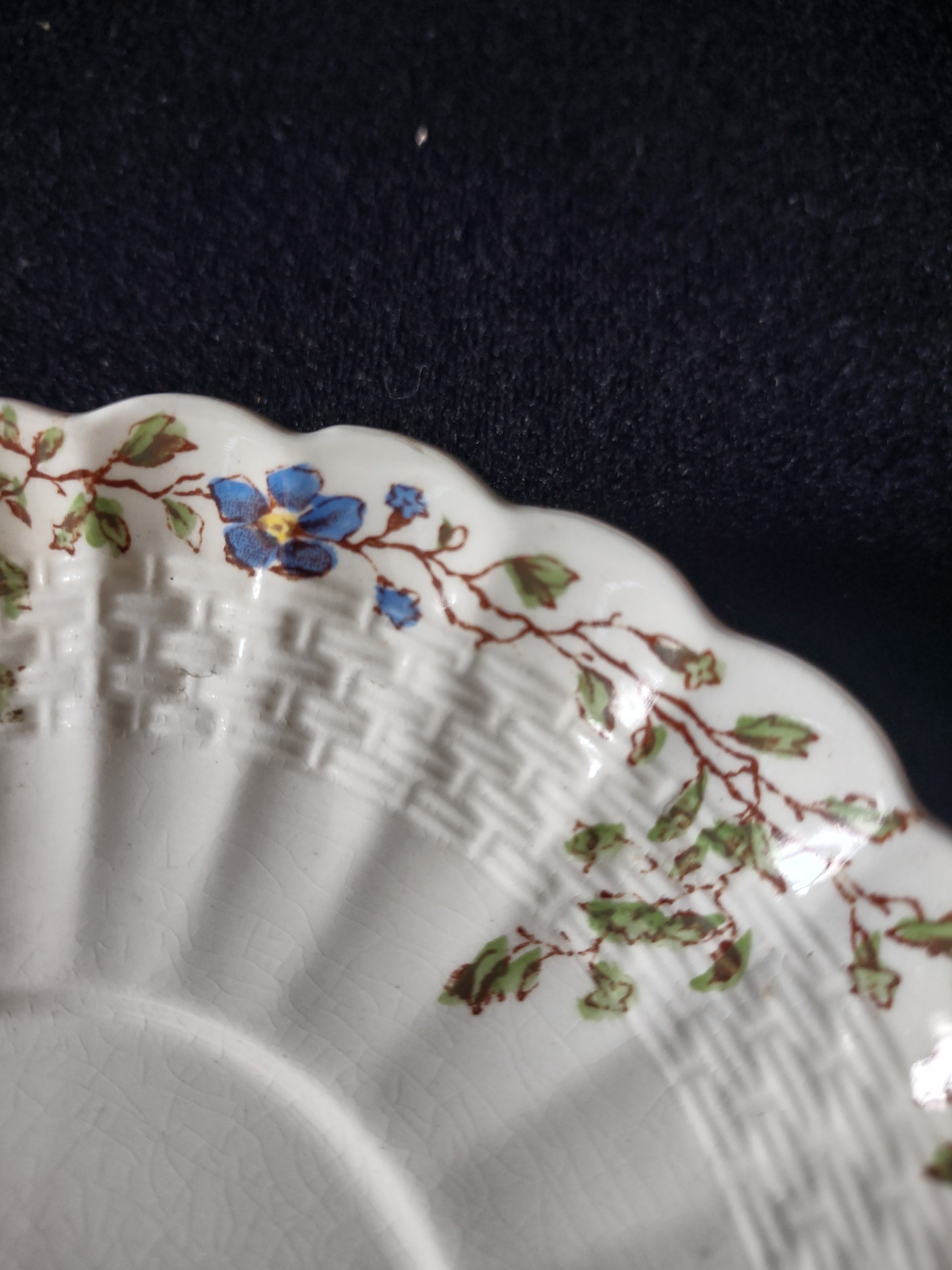 Vintage Copeland Spode Saucer Wicker Dale Floral (Lot 5665)