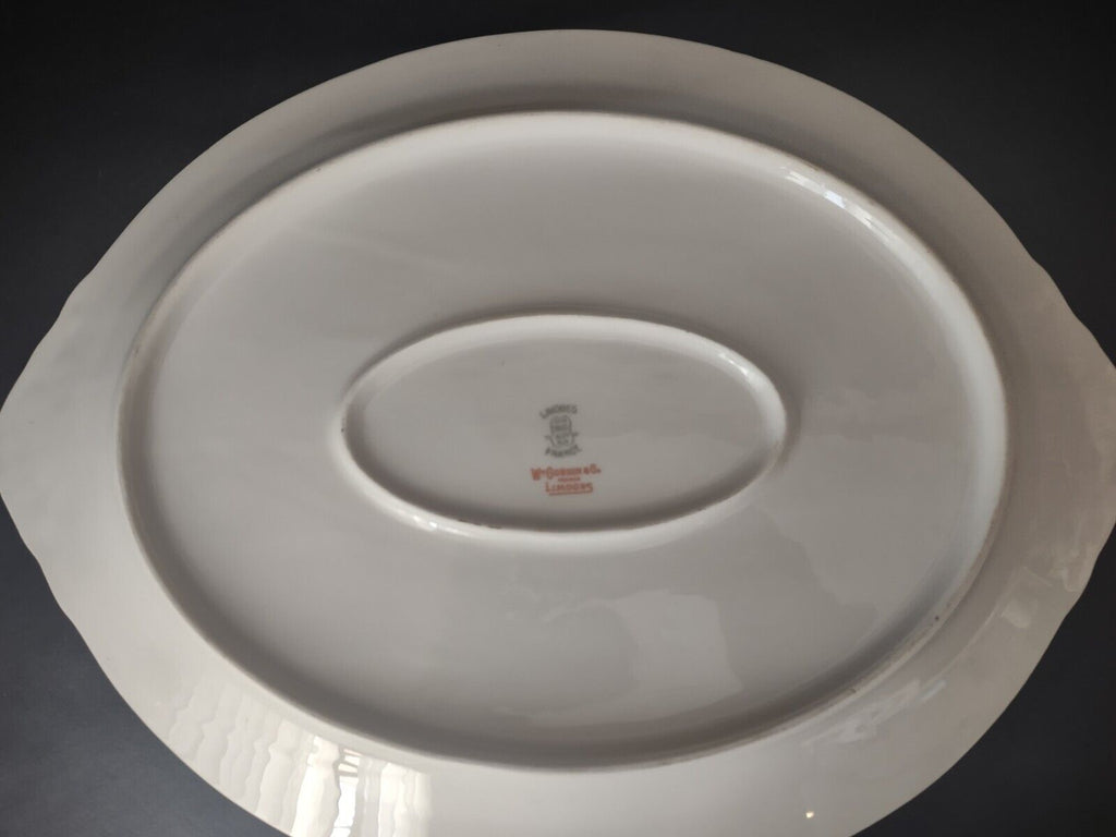Wm Guerin France Limoges Set 4 x Serving Platter Plate Bowl Gold Trim (lot 533)