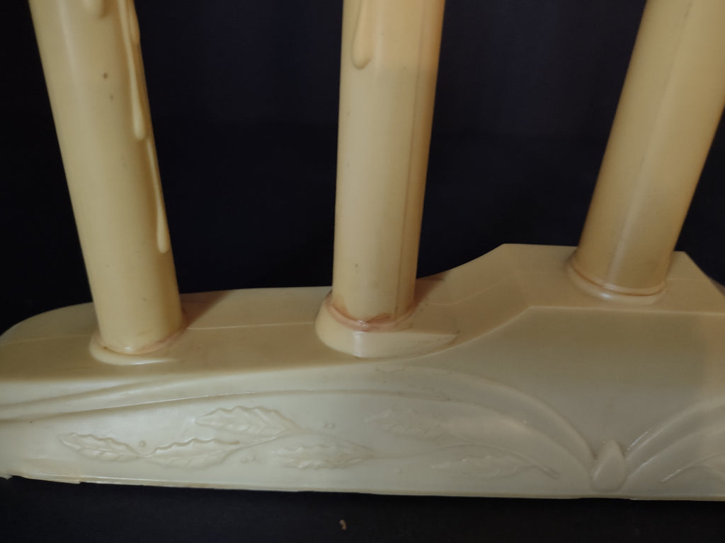 Vintage Christmas Set of 2 Window 5 Candle Drip Candelabra Candolier (lot 2299)