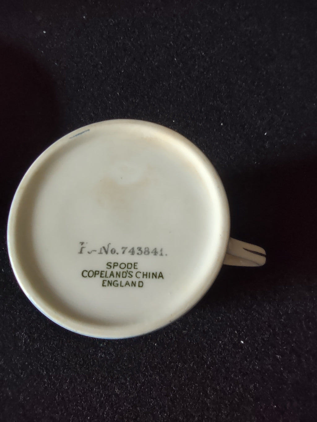 Vintage Spode Demitasse Teacup Saucer Diving Seagulls IMPERFECT (Lot 5766)