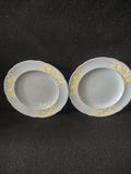 Vintage Spode Dessert Plate Blue White Ironstone Set Of 2 (Lot 5798)