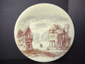 TV Limoges Cabinet Plate Town Design 9"(lot 1125)