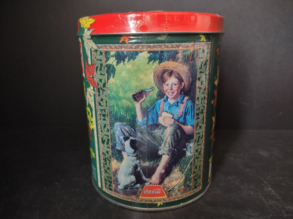 Vintage Coca-Cola 200 Piece Puzzle Tin Norman Rockwell Sealed 16x20" (lot 3122c)