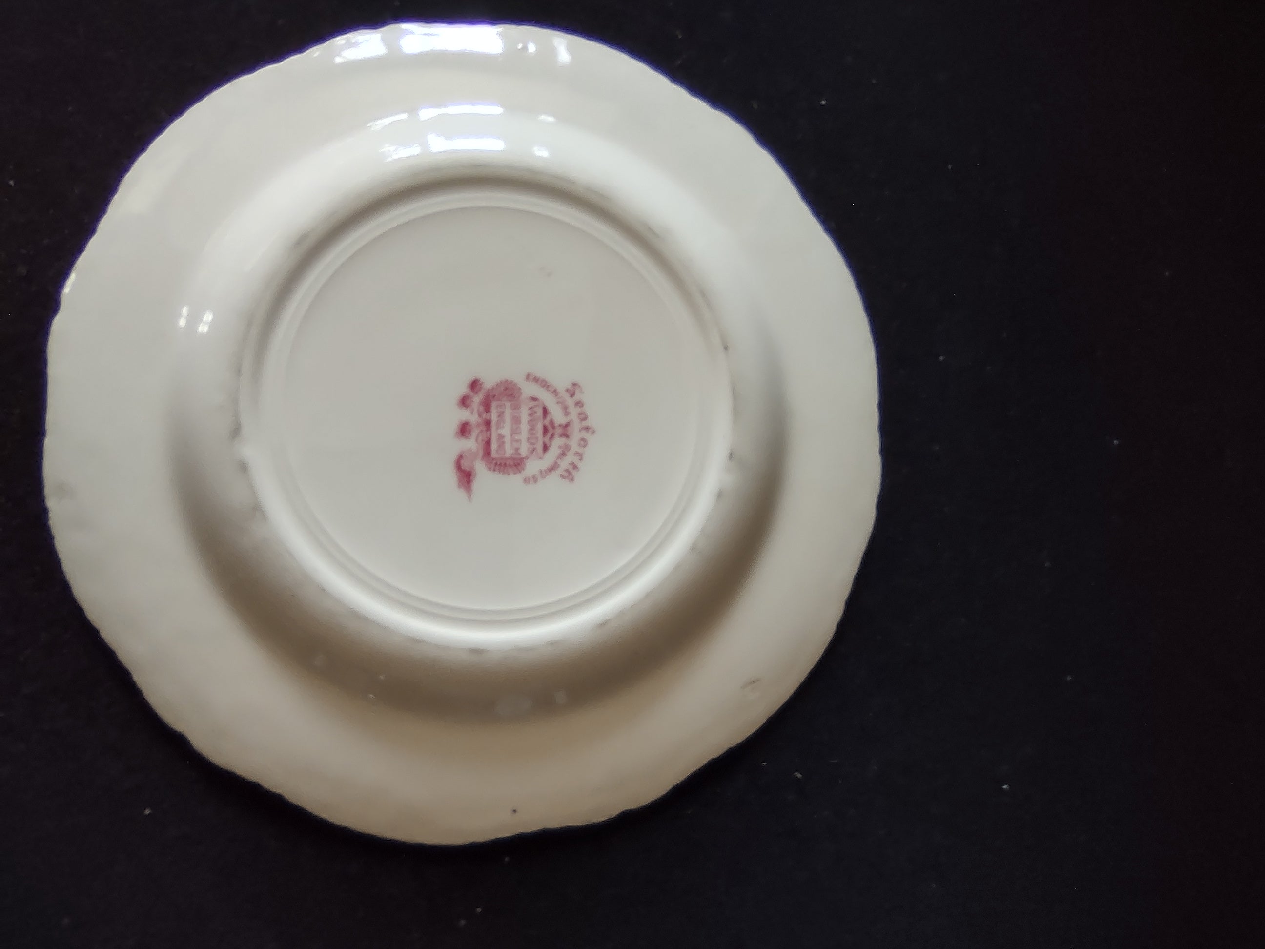 Vintage Wood Sons 8" Luncheon Plate Seaforth Pink (Lot 5677)