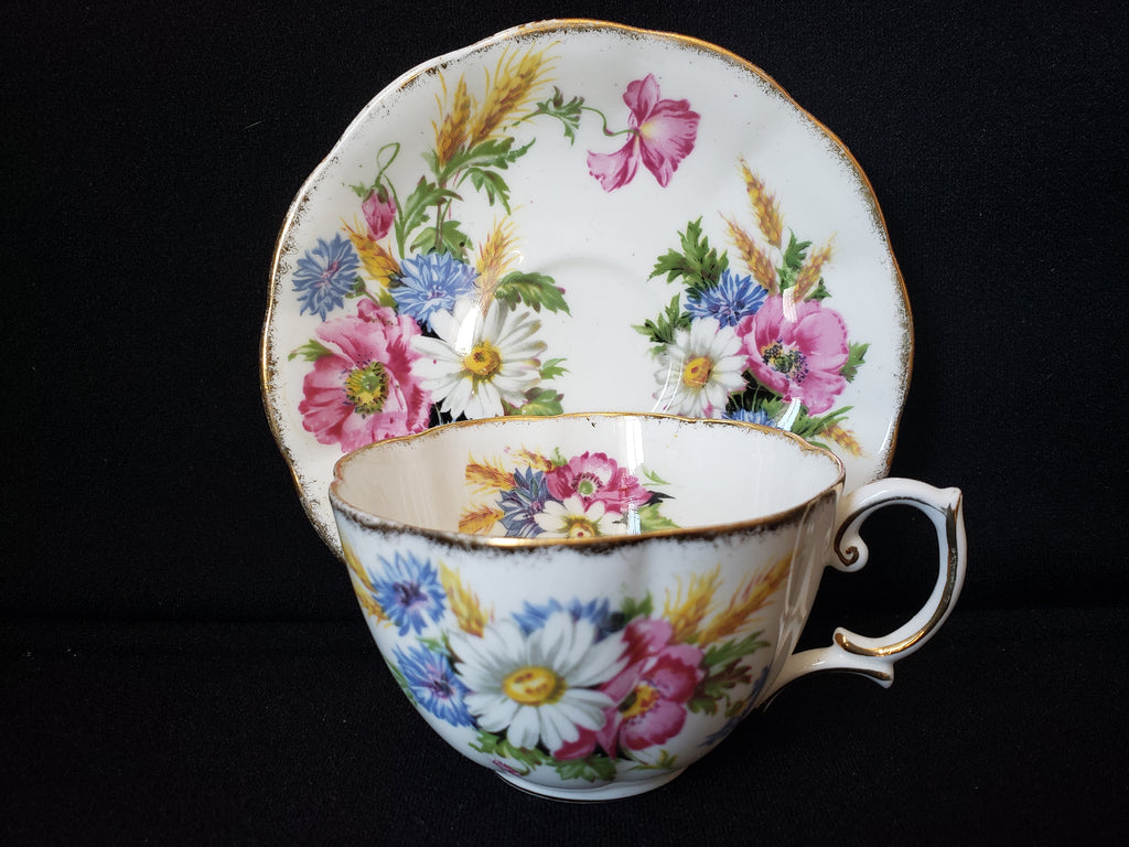 Vintage Royal Albert Harvest Bouquet Tea Cup with Saucer (lot 2039)