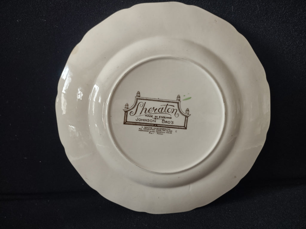 Vintage Johnson Bros Sheraton Ironstone England Dinner Plate (lot 5622)