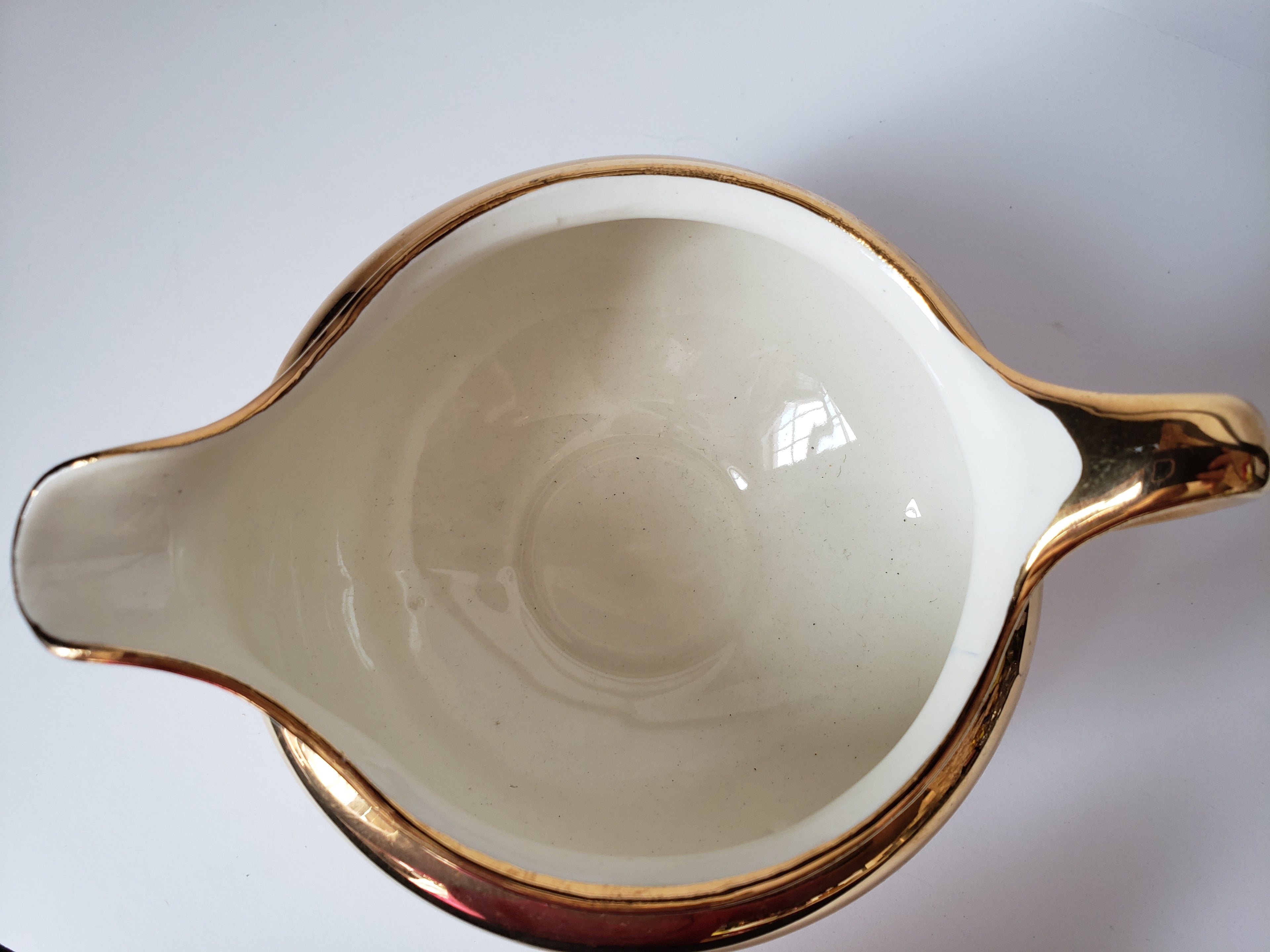 Vintage Homer Laughlin Eggshell Nautilus 22K GOLD Creamer (2154)