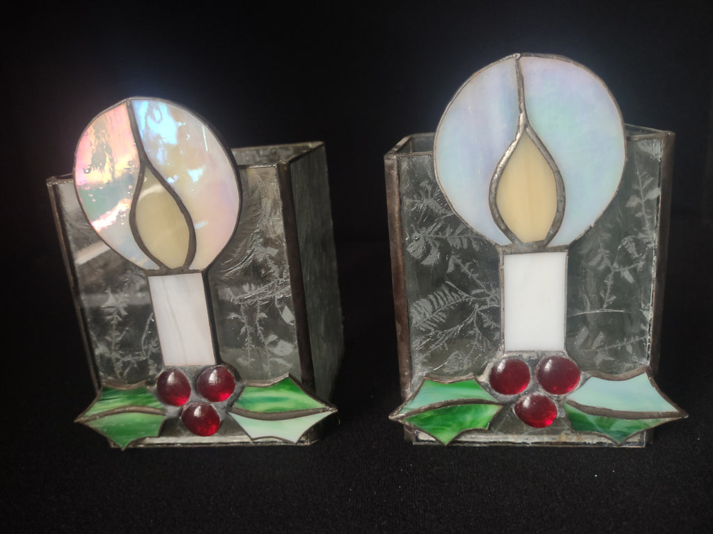Christmas Candle Holders Plastic (lot 1715)