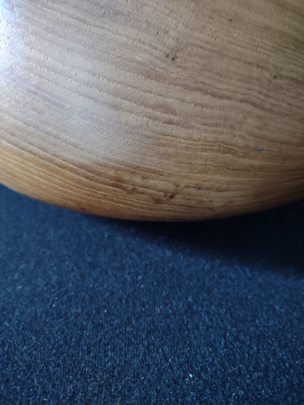 Vintage Hand Turned Teak Wood Bowl Bohemian Retro Design (Lot 5325)