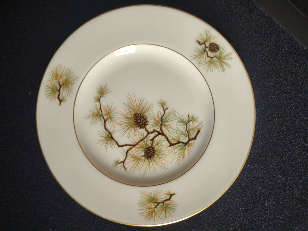 Vintage Lenox Pine W-331 Dessert or Bread Plate 6-1/4" (lot 1866)