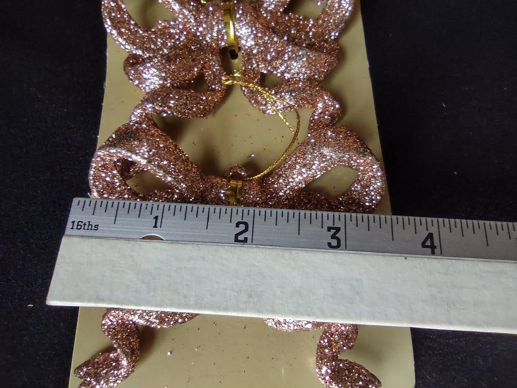 Lot of 20 Christmas Golden Ribbon Ornament (lot 1560)