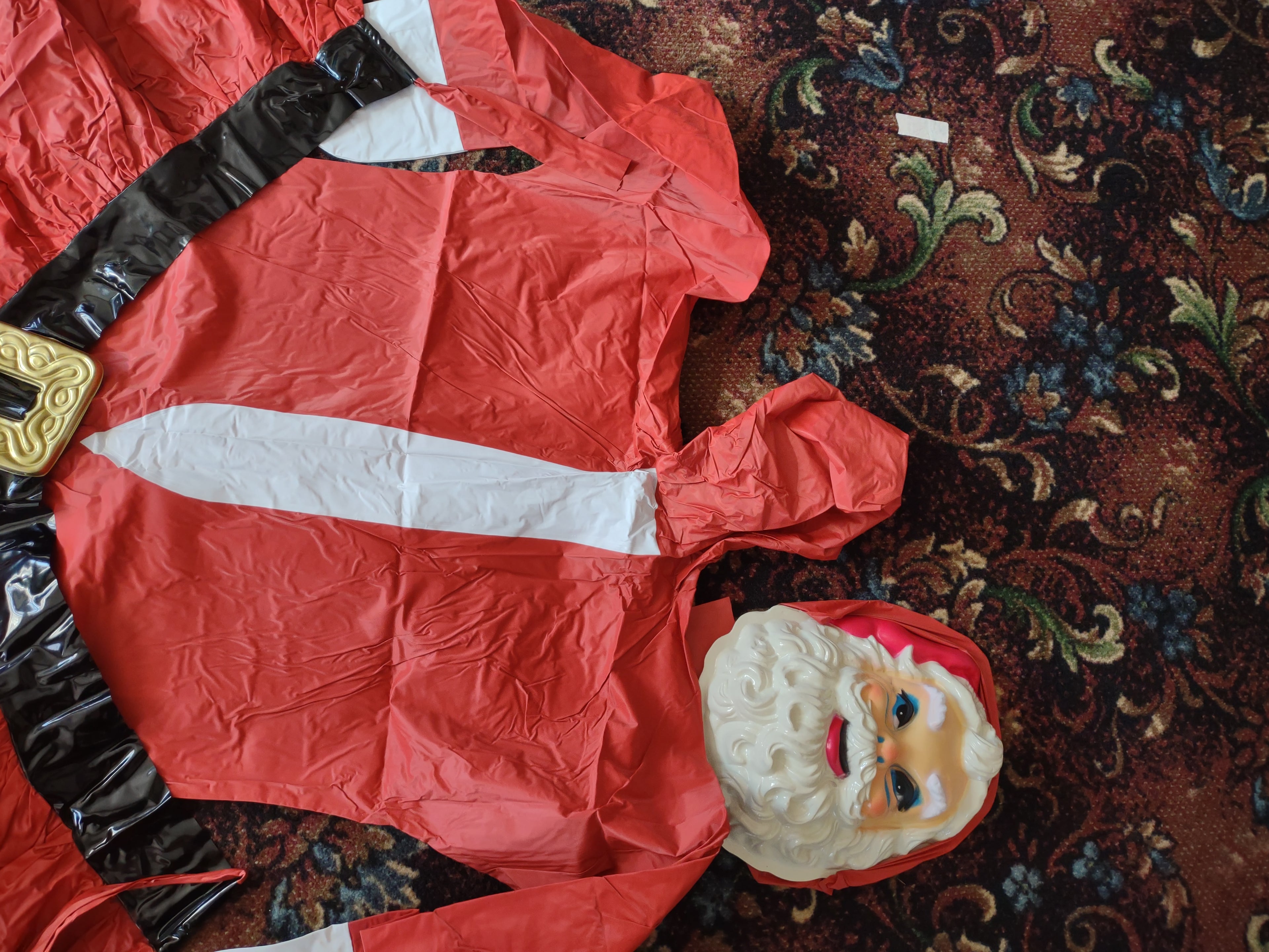 Vintage Christmas Plasti-Personalities Life Size Santa (lot 1346)