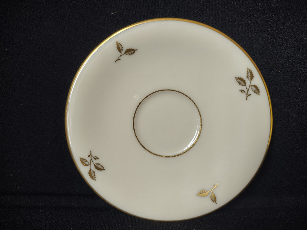Vintage Rhodora by Lenox Saucer ONLY Rose Flower Gold (lot 1794)