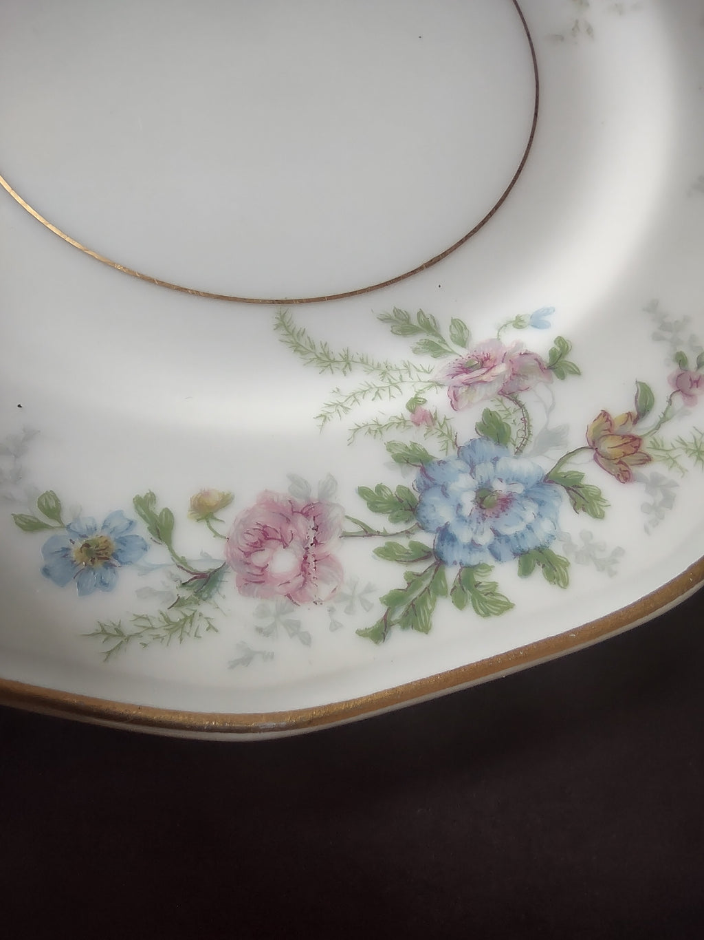 Haviland Limoges Fleurettel 5 x Salad/ Dessert Plate 7-1/2" Floral (lot 808)
