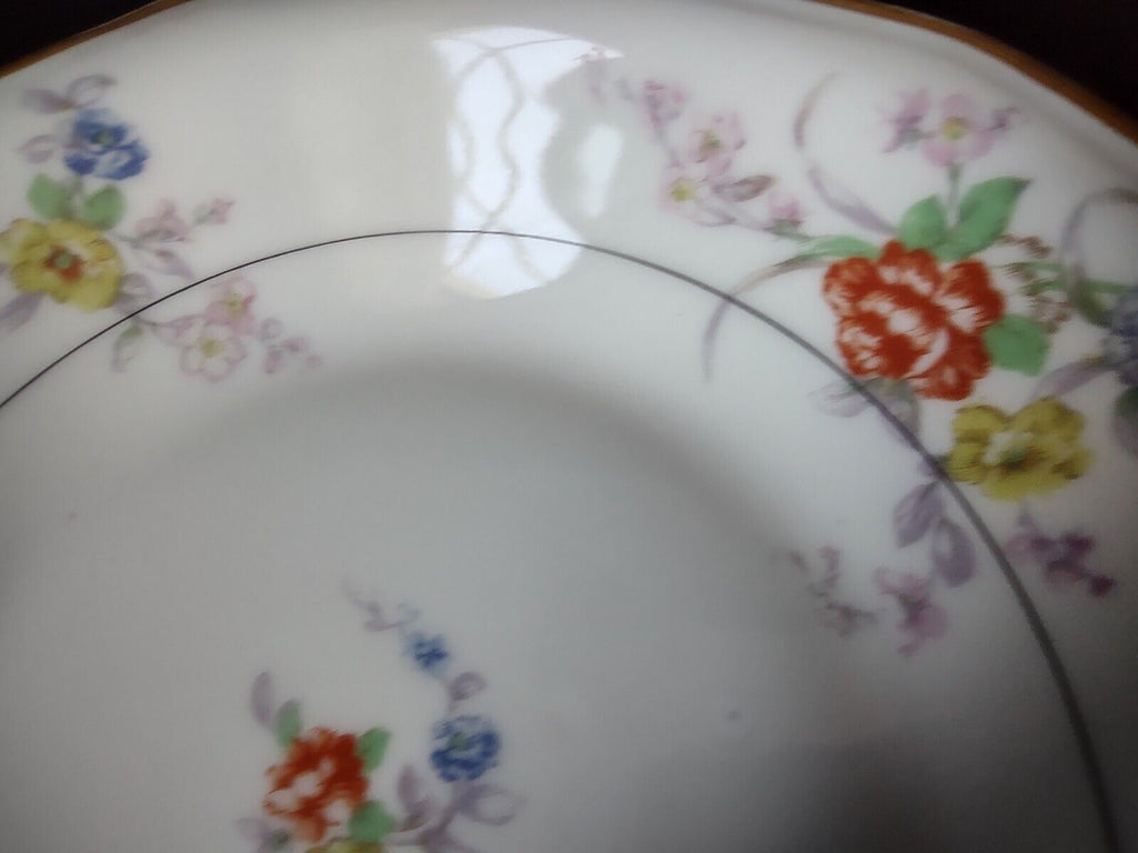Haviland Limoges White Jewel 8 x Cream Soup Bowl Floral (lot 799')