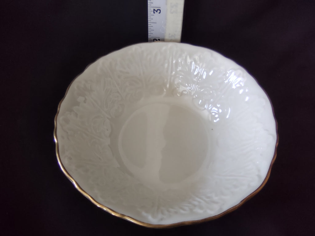 Vintage Lenox Small Serving Round Bowl Grape Leaves Design (lot 1988)