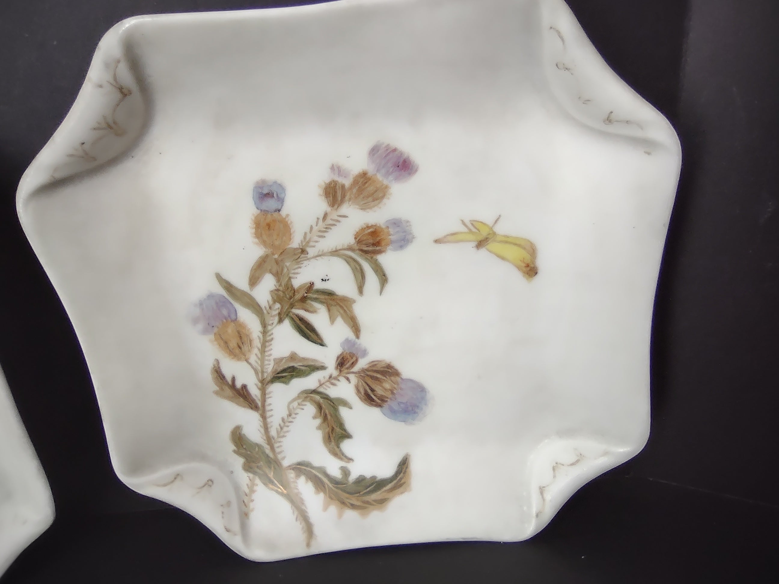 Haviland Limoges 3 x Square Serving Plate French Chic Cottage Floral (lot 988)