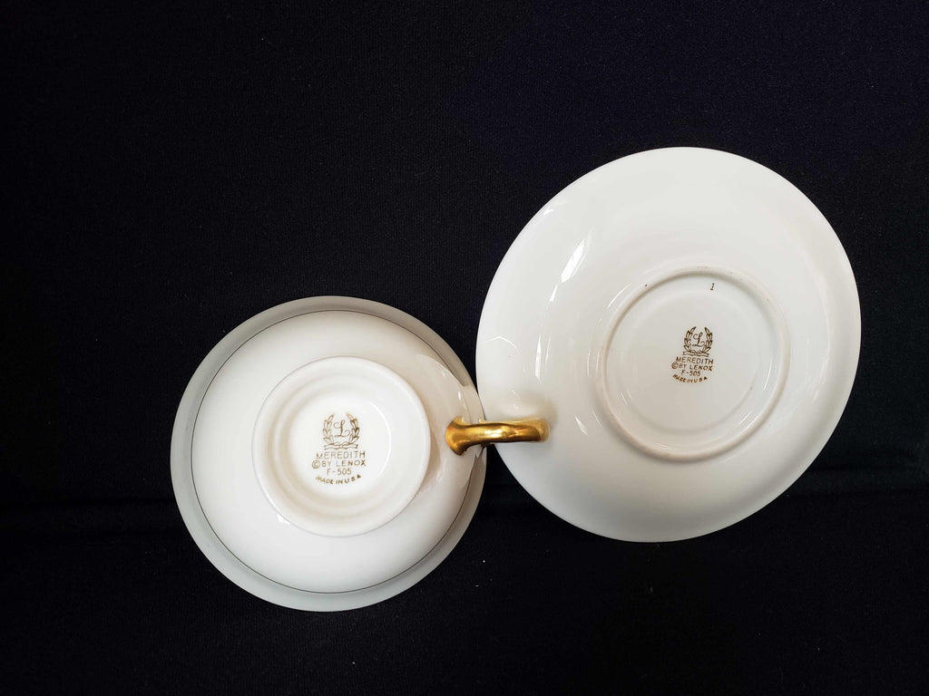 Vintage Lenox Meredith F-505 Tea Cup with Saucer (lot 1927)
