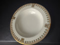 Haviland Limoges Gold Black Pink Turquoise Flower Trim Soup Bowl (lot 663)
