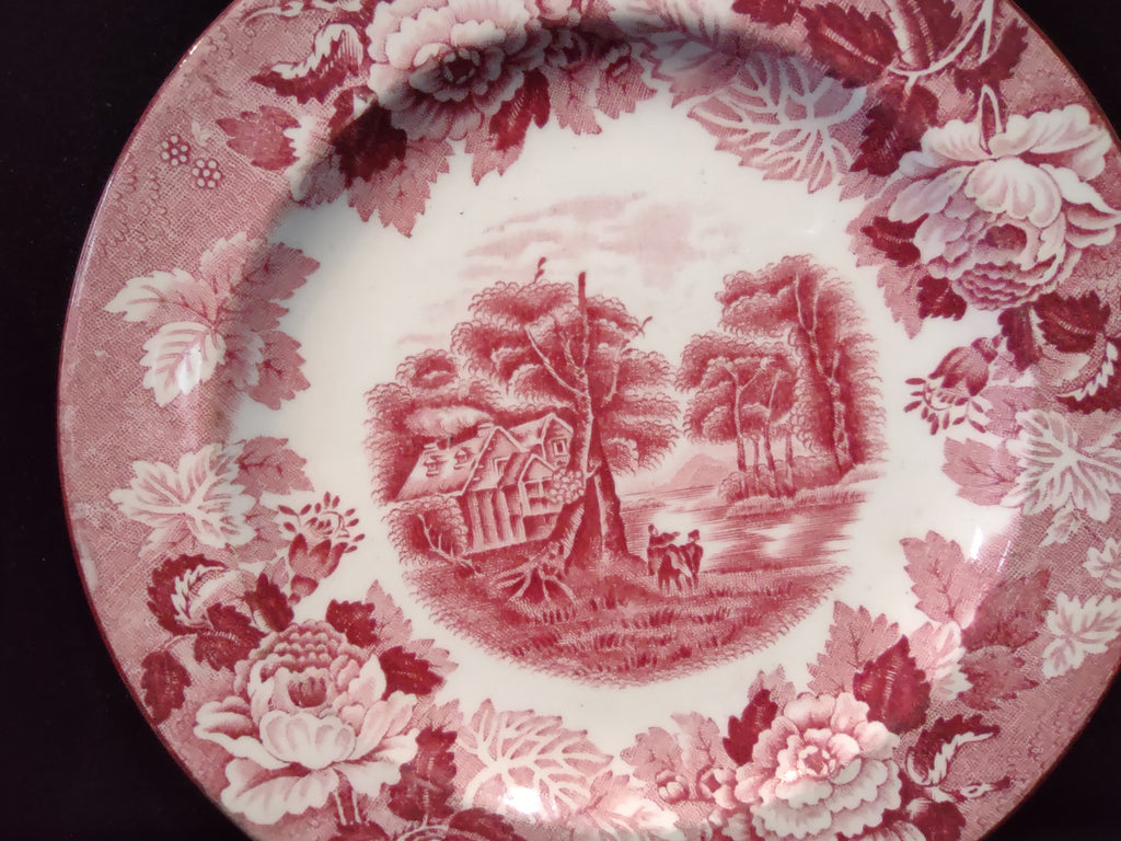 Vintage Two Different Plates Enoch English Scenery Wood Ware (lot 5685)