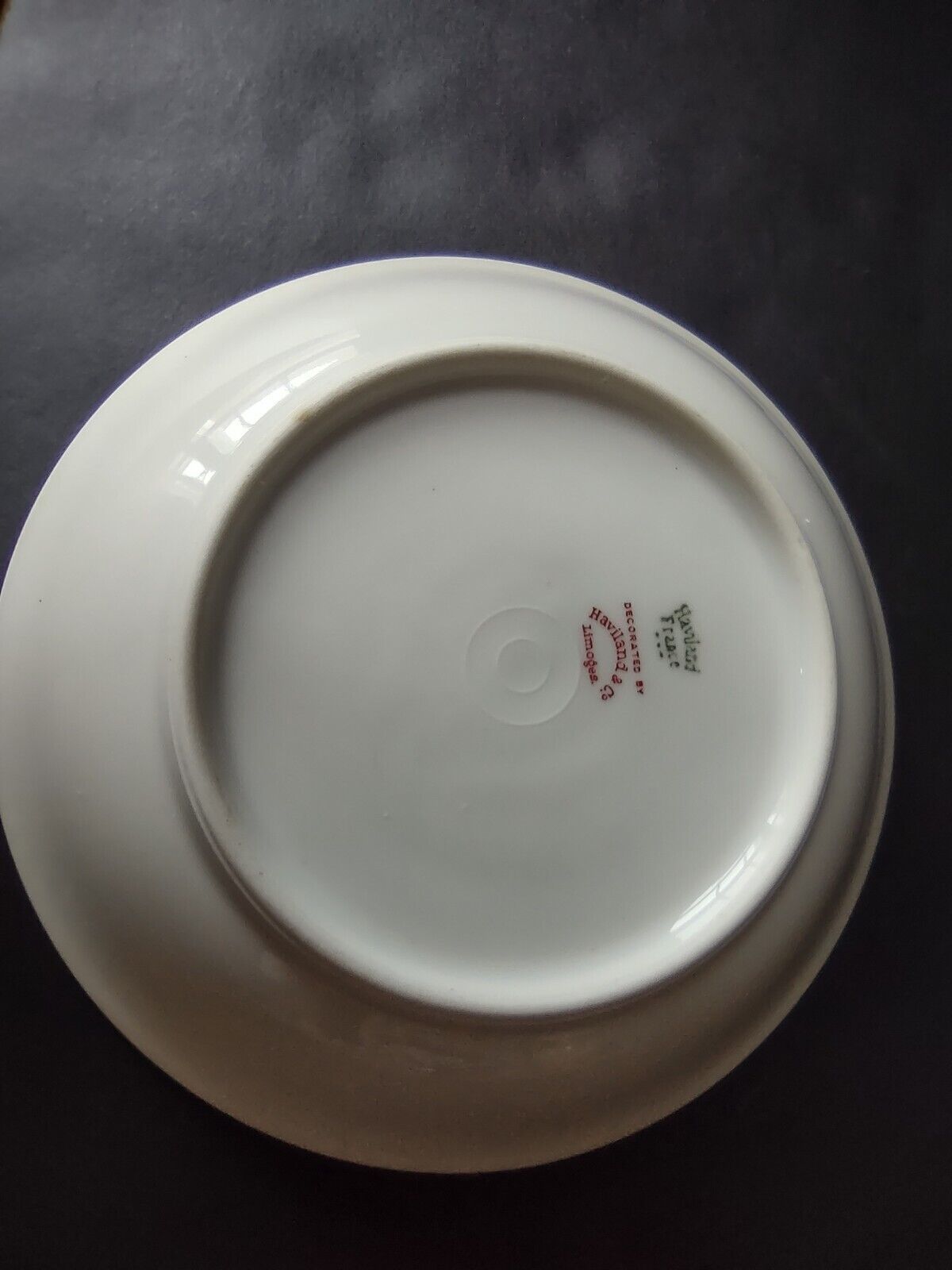 Haviland Limoges Gold & Black Trim White Coupe Cereal Oatmeal Bowl (lot 669)