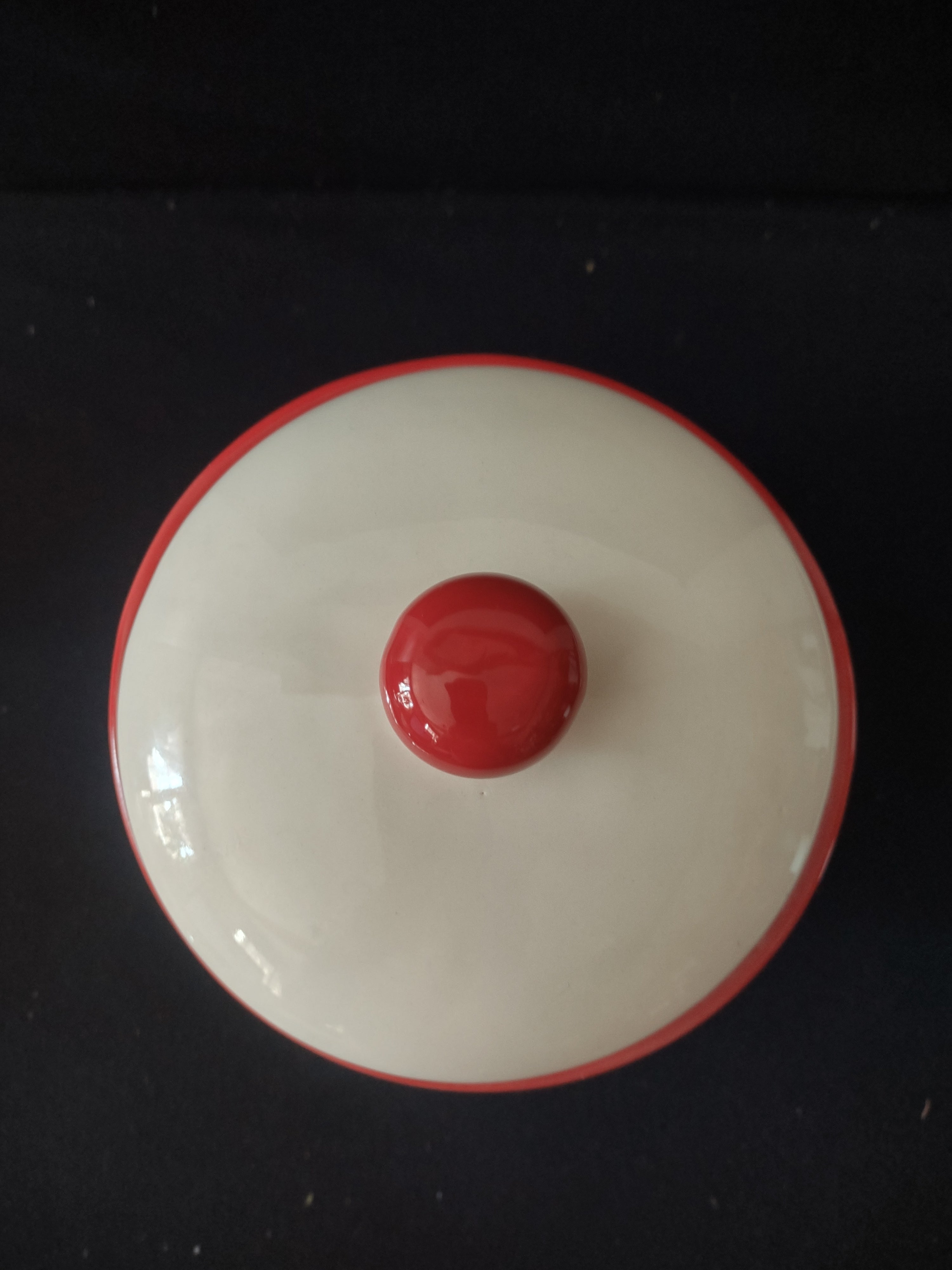 Christmas Ceramic Holly Berry Pine Cookie Jar (Lot 3507)