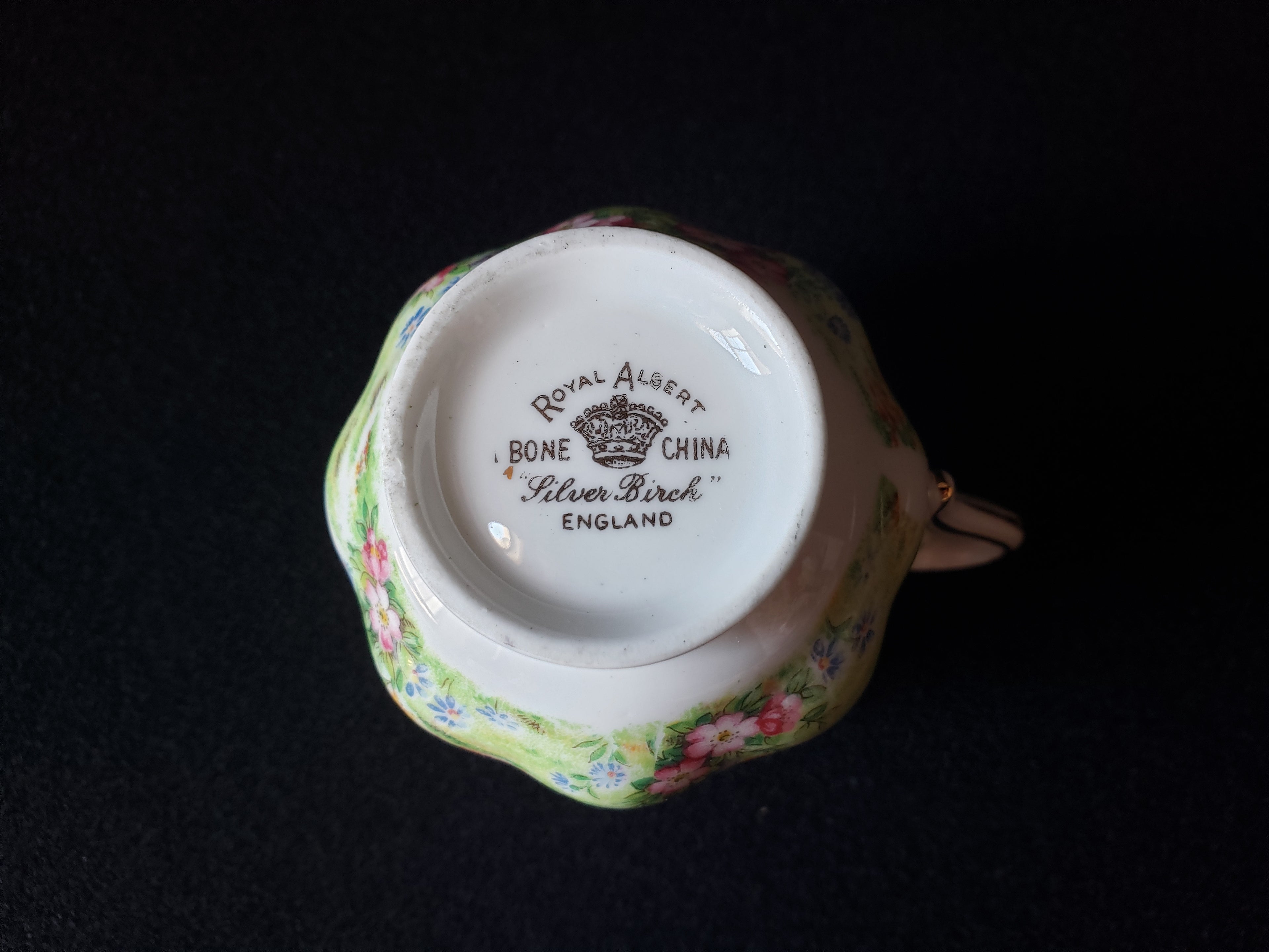 Vintage Royal Albert Silver Birch Demitasse Cup ONLY (lot 2030)