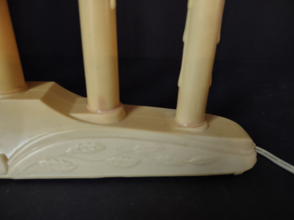 Vintage Christmas Set of 2 Window 5 Candle Drip Candelabra Candolier (lot 2299)