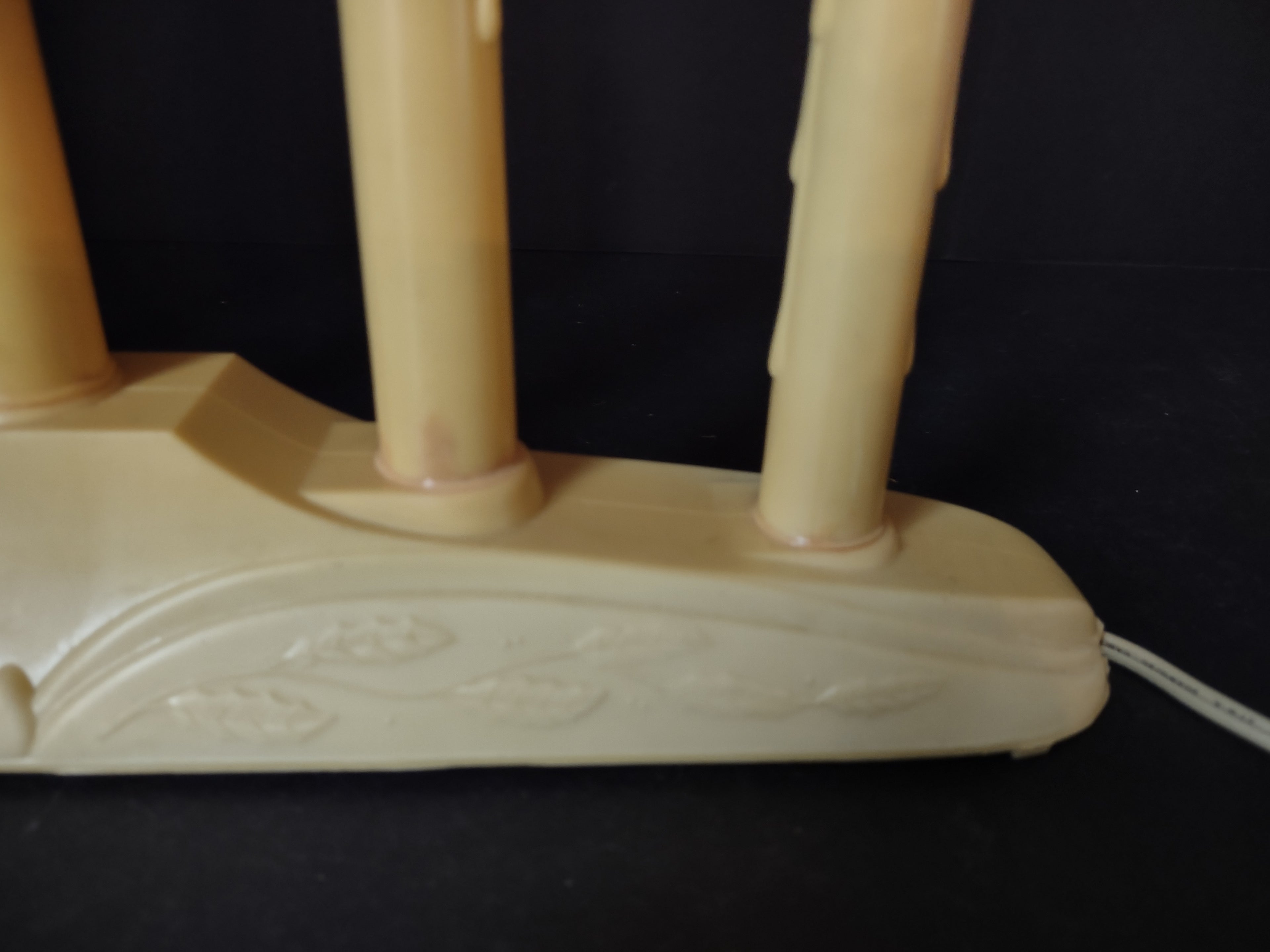 Vintage Christmas Set of 2 Window 5 Candle Drip Candelabra Candolier (lot 2299)