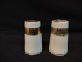 Vintage Salt and Pepper Shaker Japan White Golden (lot 5366)