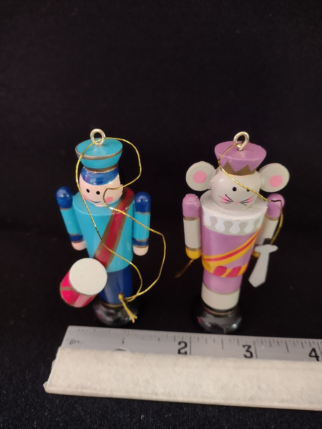 Vintage Avon Nutcracker Christmas Ornaments Soldier Mouse King (Lot 4807)