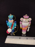Vintage Avon Nutcracker Christmas Ornaments Soldier Mouse King (Lot 4807)