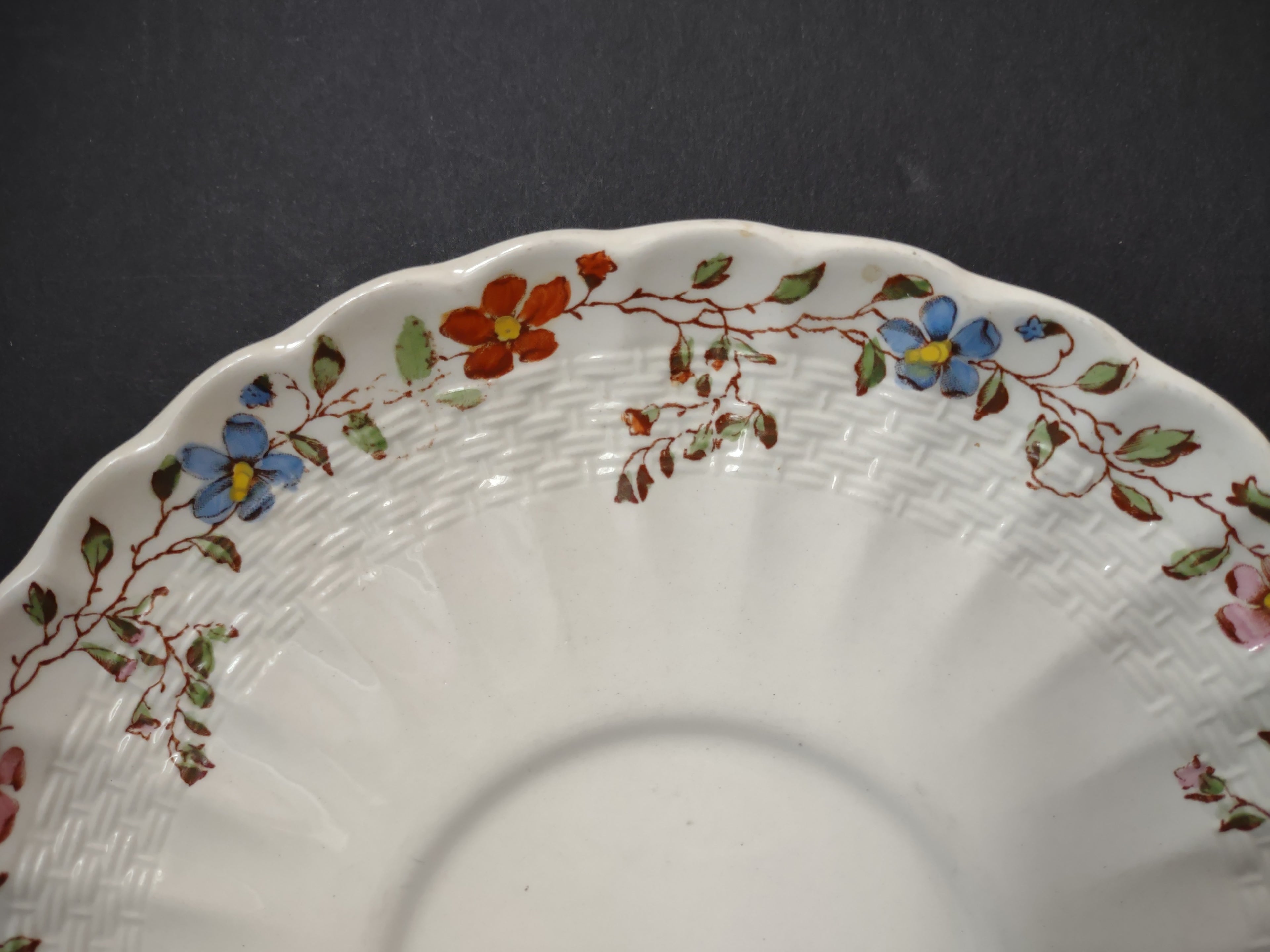 Vintage Copeland Spode Liner Wicker Dale New Stamp English Countryside (Lot 5768