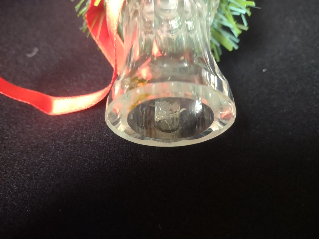 Set of Christmas Tree Topper Matching Ornaments Plastic Etched Ball (lot 1679)